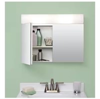 Lighted Frameless Medicine Cabinet with Mirror