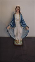 Old Miraculous Madonna Statue Made In Italy