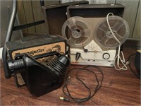 MAGNIJECTOR AND REEL TO REEL TAPE PLAYER
