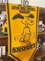 Snoopy flag, assorted Snoopy items