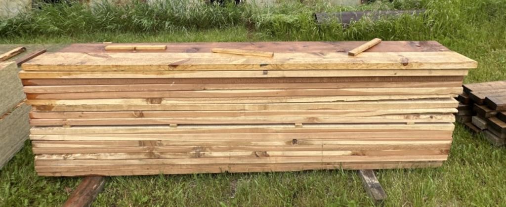 Pile of 2x6,2x7 8' Rought Cut Lumber