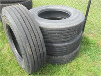 765) 4 truck tires 11R22.5