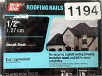 GRIP RITE ROOFING NAILS RETAIL $50
