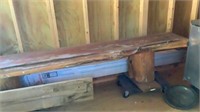 Cedar Wood bench with live edge 8’3-1/4” long 15”