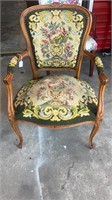 French Needlepoint Arm Chair