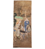 A Chinese Scroll Painting Probably 19th Century Wi