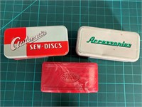 SEWING TINS AND ACCESSORIES