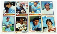 8 MLB Trading Cards from 1978 through 1980 -