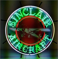 Sinclair aircraft neon sign