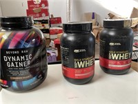 Box of Assorted Protein Powders: (3) Beyond Raw