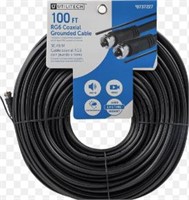 Utilitech 100-ft Rg6 Black Coaxial Cable $25
