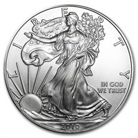 2010 1 Oz American Silver Eagle Bu