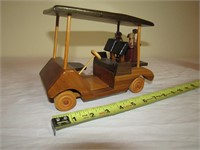 Small Wooden Golf Cart 5" T