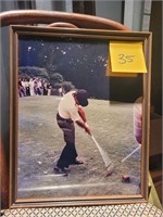 GOLFING PHOTOGRAPH FRAMED