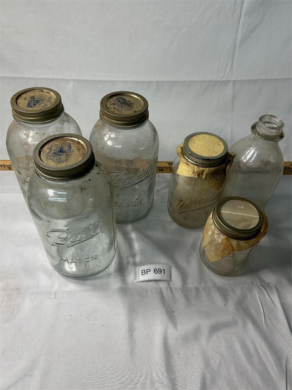 Lot of VTG Ball Mason Jars and More