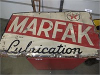 Texaco Marfak Lubrication Sign (c. 1940's)