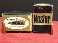 Nosler Partition 270 Cal 150 Gr Spitzer, 50 Count