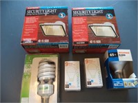 NIP 2 Electripak security lights (bulbs included)