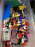 Tote of Legos.