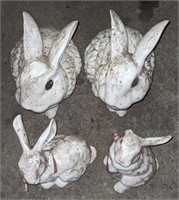 Porcelain Rabbits 5" to 8"