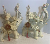 Set of Porcelain Elephants