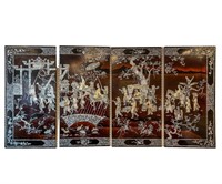 (4) 20TH CENTURY CHINESE LACQUERED PANELS