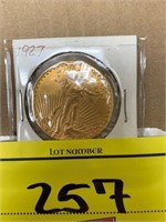 1927 20 DOLLAR GOLD PIECE