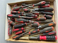 Flat Of Assorted Screwdrivers