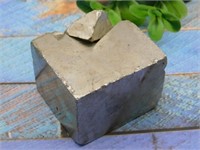 NATURAL FORMATION PYRITE CUBE ROCK STONE LAPIDARY