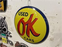 Used Cars Metal Sign