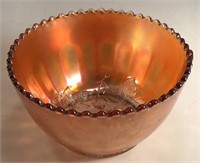 Marigold Carnival Glass Bowl