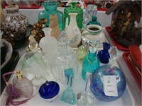 Two tray lots of various glassware including