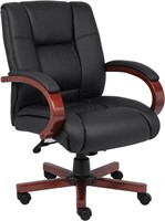 Boss Office Products Executive Wood Chair