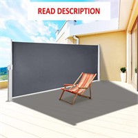 VEVOR Retractable Side Awning  Black