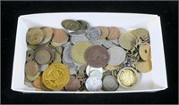 Lot, U.S. and foreign coins, approx 100 pcs.