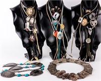 Jewelry Lot, Southwestern Bolo Ties & Belts