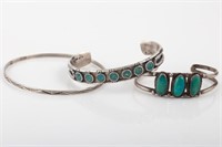 (3) PCS. NAVAJO STYLE AND SILVER JEWELRY