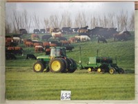 John Deere 7810 Tractor & Grain Drill Picture
