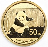 2014 Gold 1/10oz Panda