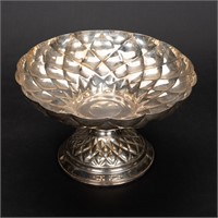 Sterling Silver Centerpiece Diamond Pattern