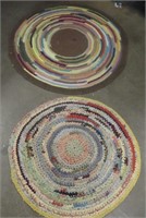 2 Round Braided Rugs