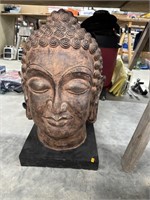 Large Buddha Head, approx, 25 1/2 in T