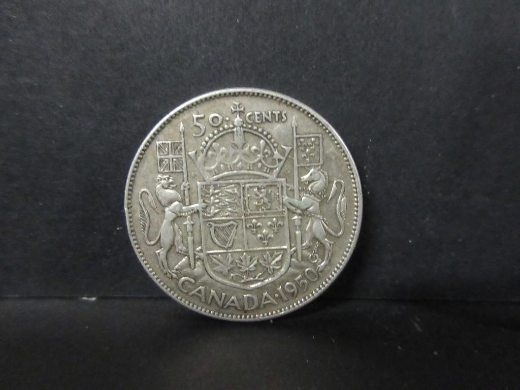 ZALDI2010. Canada, 50 Cents Of 1959. Silver Plated