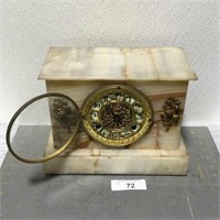 Vintage marble mantel clock