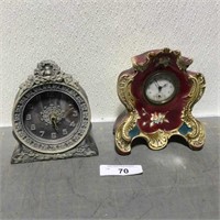 2 vintage clocks