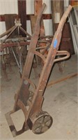 Old steel wheel bag cart