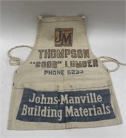 Vintage Thompson Lumber Company Apron