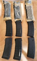 P - LOT OF 9 AMMO MAGS (E11)