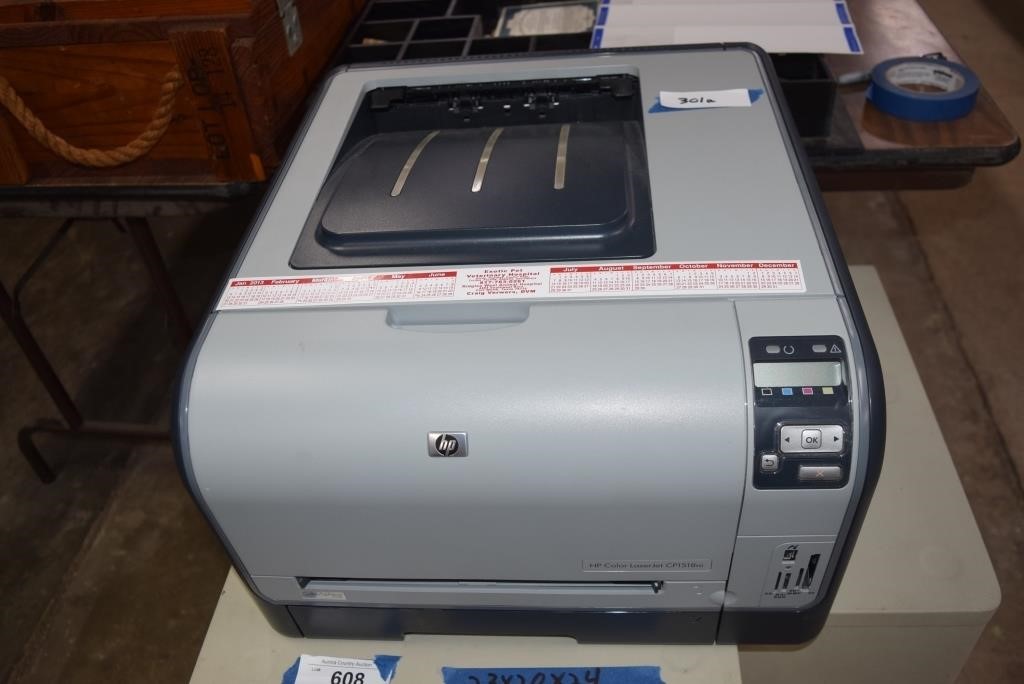 HP Color Laserjet  Printer with Book & Cover