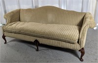 Queen Anne Style Camel Back Sofa